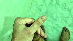 Redhead MILF with big ass and tits gives blowjob, bent over for creampie POV.