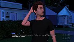 Redhead MILF with big ass and tits gives blowjob, bent over for creampie POV.