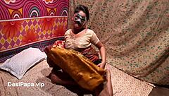 Redhead MILF with big ass and tits gives blowjob, bent over for creampie POV.