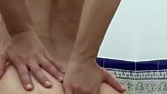 Italian beauty in oil for anal and deep throat POV