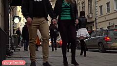 Jeny Smith Spins In Miniskirt Upskirt On Beach