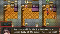 harem in another world hentai game ep 18 magic bath peephole