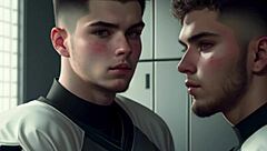 I see two twinks sucking after the game.