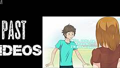 Steve在Minecraft恶搞中窥视Alex的裸露阴户