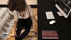 Gina enjoys a relaxing foot massage in the big city