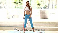 Passion-Hd Tiny 18+ Yoga Student Fucks Big Dick Instructor In Hardcore Bent Over Blowjob And Monster Cock Action