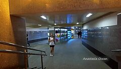 Girl Flashes Bare Breasts on Public Bus Ride