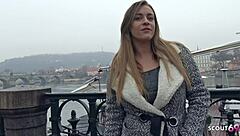 German Scout Picks Up Teen 18+ Josephine for Cash Sex Casting