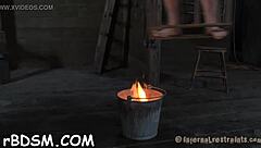 I am gagged and bound, enjoying a vibrator session