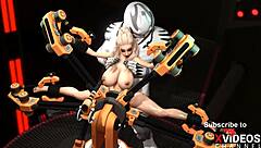 Busty Blonde Has Extreme Sex with Android in Sci-Fi Lab