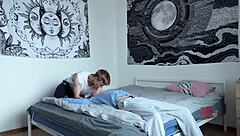 Fucked The Tight Ass Of A Sweet Twink On The Bed Hard