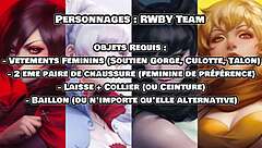 ruby and blake train you in rwby hentai femdom joi denial feminization petplay 😈🖤