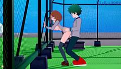 ochako uraraka and izuku midoriya intense sex - my hero academia hentai