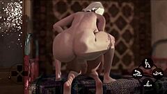 3D futanari anal surprises.