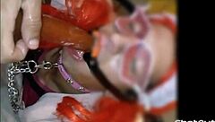 sissy mariona sucking big dildos like a pro 😈