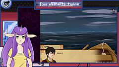 Avatar Hentai: Brunette Takes Big Tits Action!