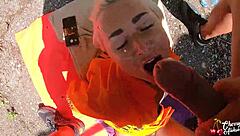 Sexy Prisoner Sucks Deep and Gets Anal on Abandoned Spot