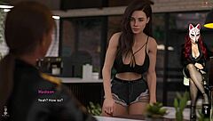 naked girl in cafe 😏