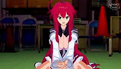 Hey, watch Rias Gremory master fucking like a pro