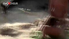 beach voyeur catches hot teen 18+ babe getting hammered