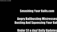 Prepare for Intense Femdom Ballbusting Humiliation from the Mistress