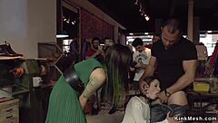 i saw that brunette bound and double penetrated in public, it hurt so much!