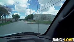 dylann vox stripper with double ds rides on bus