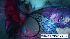 Does Charley Chase Look Sexy In Lingerie And Stockings?