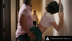 casey calvert's sneaky sex with hubby turns into wild gangbang with in-laws