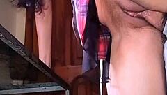 Latina Mother-In-Law Relaxes And Lends Spot For Intimate Moment