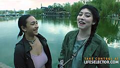 Picking Up American Tourist Girls for POV Blowjob