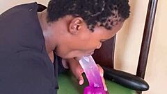 hot ebony solo with squirting pussy