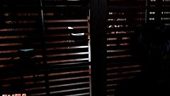 futa3dx big tittied brunette futa spies on blonde and fucks her hard