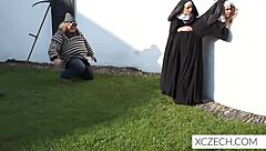 beautiful czech nuns fucking and sucking in lesbian sex