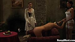 Young Czech slave girl punished and whipped by mistress