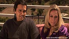 Look at this big tits blonde wife turning swinger with wild group action. She’s ripping clothes for hardcore fun!