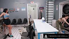 modern-day sins with milf jennifer white almost caught in laundromat