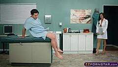 patient with big cock and viagra suggests fucking the nasty doctor in lingerie
