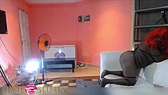 I just met a crazy fat ebony bitch and brought her home for sex