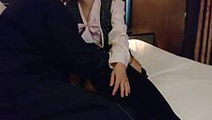 ol assistant rides and moans during blowjob and cunnilingus session