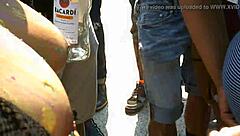 BBW flashes panties at Pride 2016!