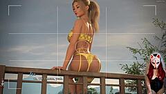 Beautiful Blonde Gives Outdoor Footjob in Dreamland!