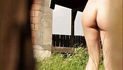 Summer is perfect for watching horny wives flash outdoors 😏