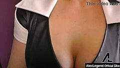 Bold nurse Penny Pax handles Alex Legend's balls.