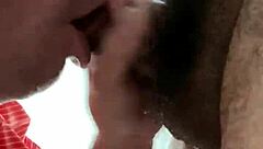 Gay toilet action with deepthroat and gagging