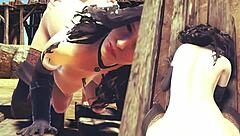 Yennefer gets anal fucked hard