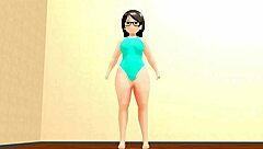【kyo】 dancing curvy animation girl 【plump】