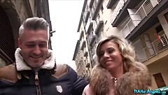 Public Agent Wifey Fucks Stranger with Big Cock Outdoors