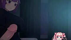 anime boyfriend comes over to suck and fuck