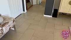 i helped my stepmom get dressed with glasses and fake tits